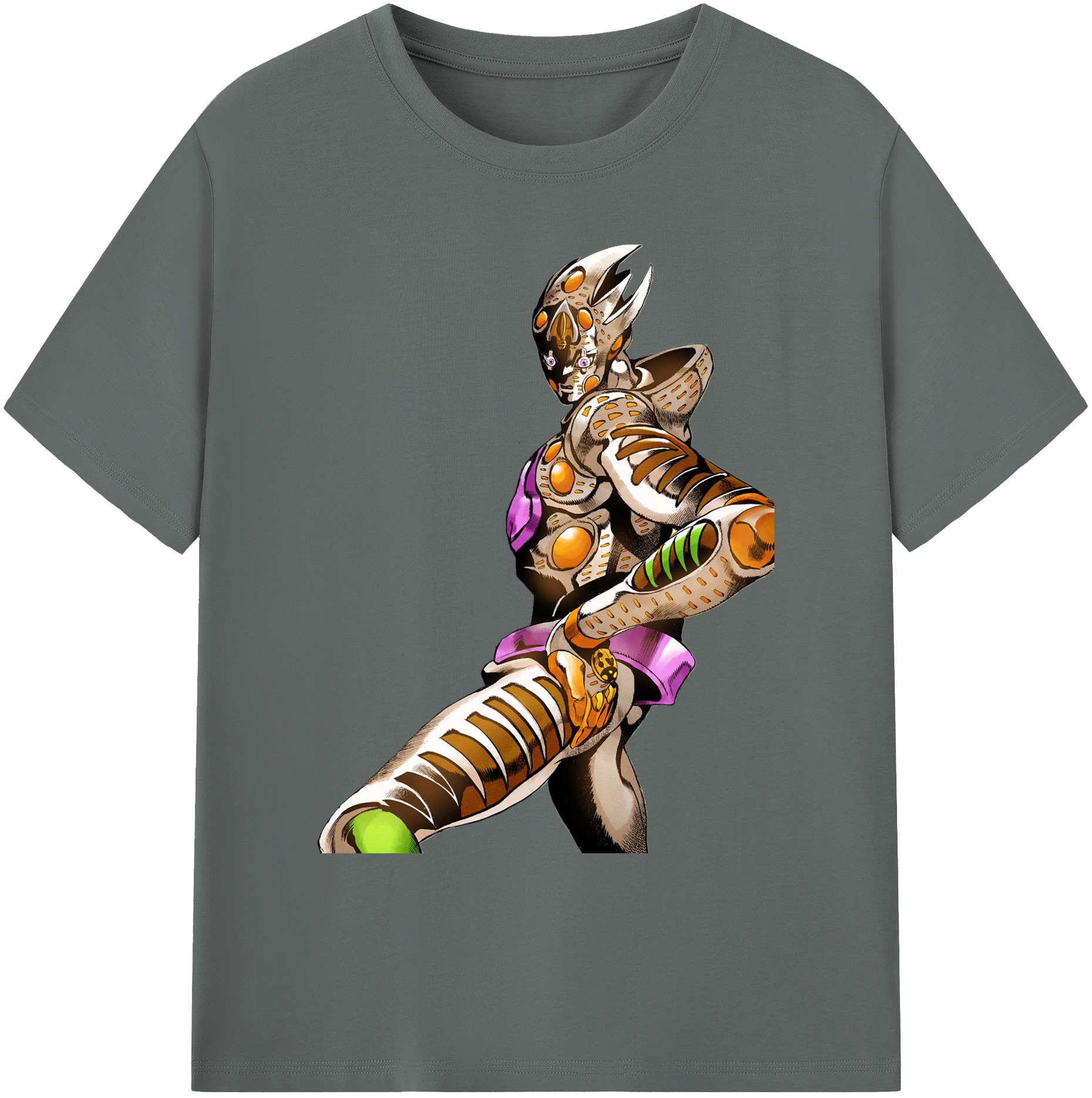 （画像用） ジョジョの奇妙な冒険 ジョルノ?ジョバァーナ JoJo's Bizarre Adventure Giorno Giovanna 綿100％ メンズ半袖Tシャツ｜肌触りやわらか＆通気性